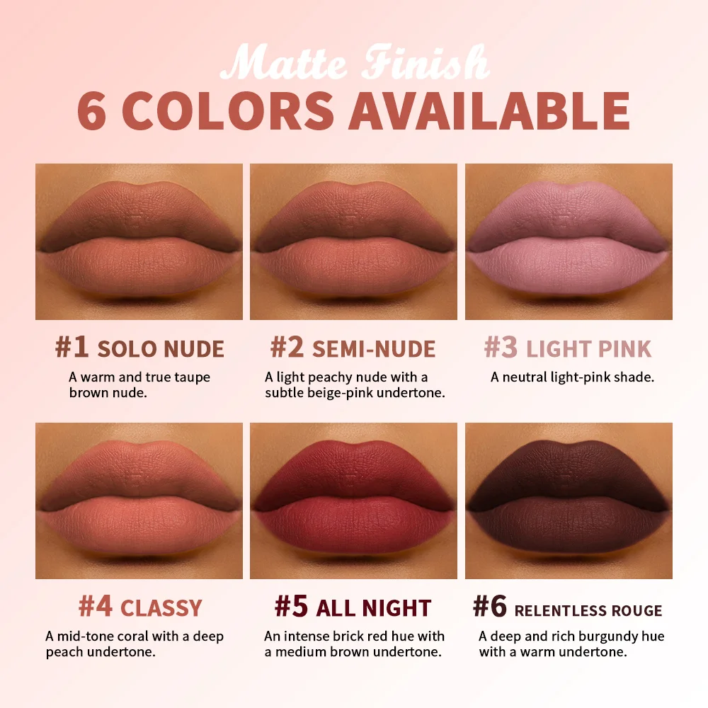 マットリップベース クリーミーブラッシュ 長持ち 保湿 防水 バニラの香り 多用途口紅 女性用メイクアップ リップティント