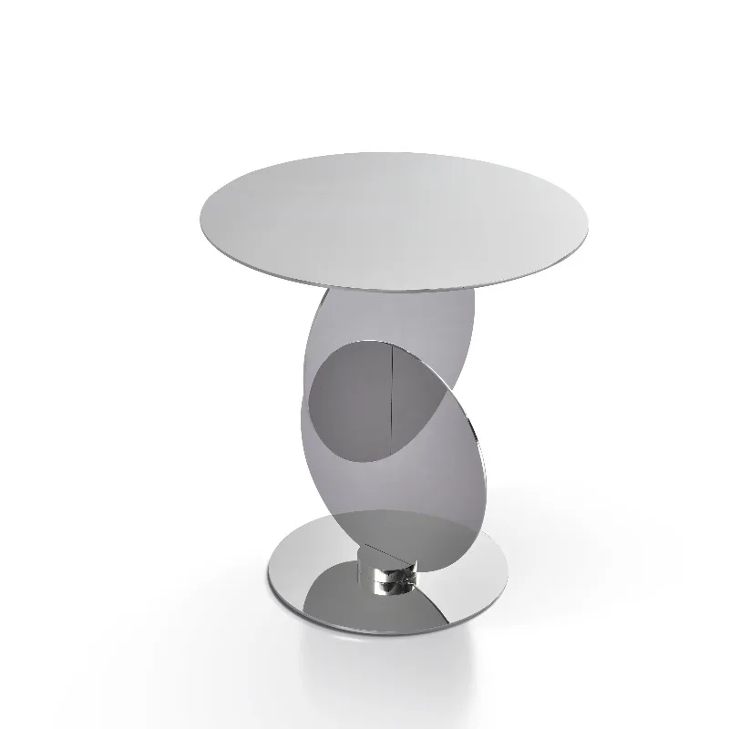 

#Modern Designer Stainless Steel Coffee Table Silver Hotel Bedroom Bed Side Table Living Room