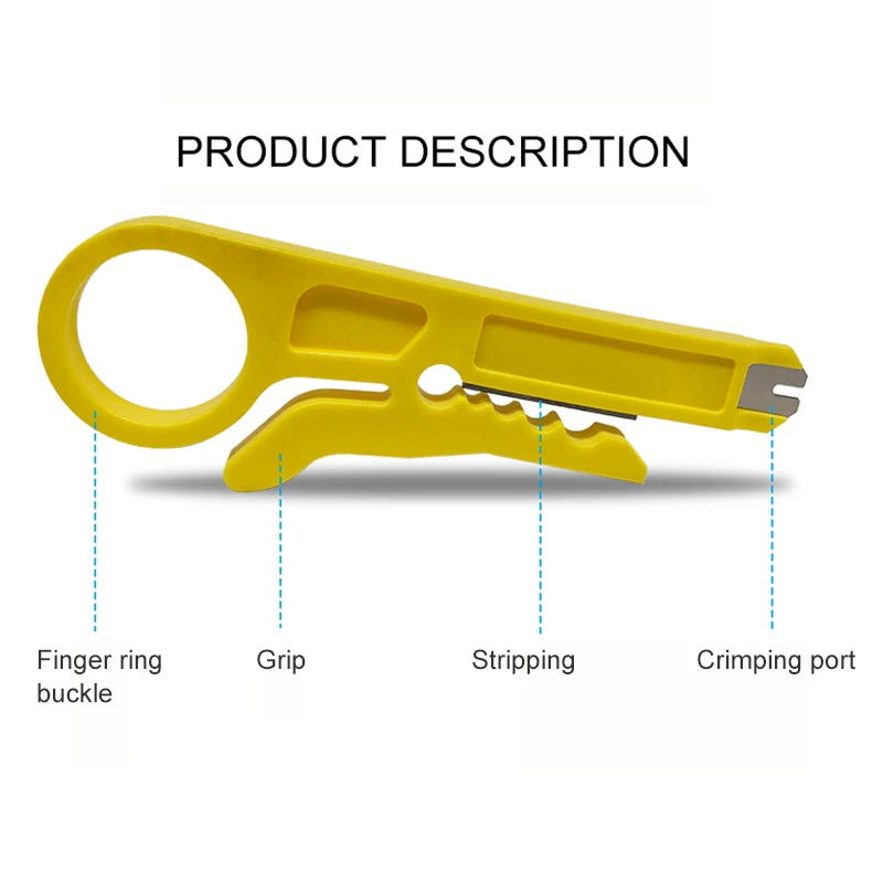 3PCS Mini Crimper Pliers Portable Wire Stripper Knife Cable Stripping Wire Cutter Tools Cut Line Pocket Multitool Crimping Tool