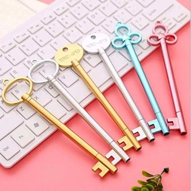 36 Pcs Novelty Key Style 0.5 Mm Gel Ink Pens Set Creative Office Stationary School Supplies Back To School