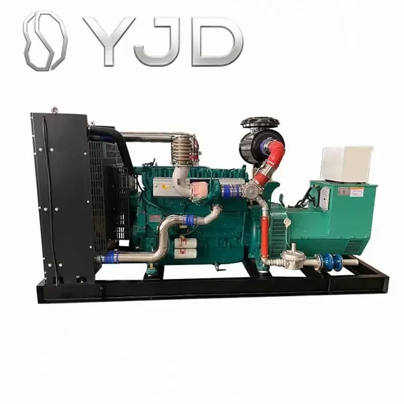 Junwei Clean Energy Electricity Power Backup CNG Engine Compressed Natural Generator Set 400/230V 50/60Hz CHP