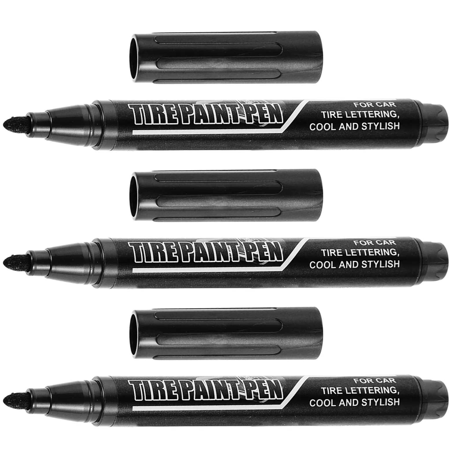 3Pcs Tire Paint Pen Oil Based Unique Marker for Car Tires Portable Convenient Tire Marking Pen Marker Pens Marking Pens
