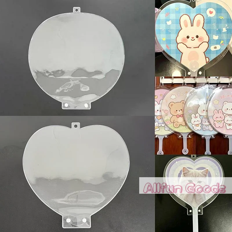 [TG835]Transparent Hand Fan Protector Cover Anti Scratch Dustproof Design Perfect For DIY Craft Lovers and Idol Concert Fans