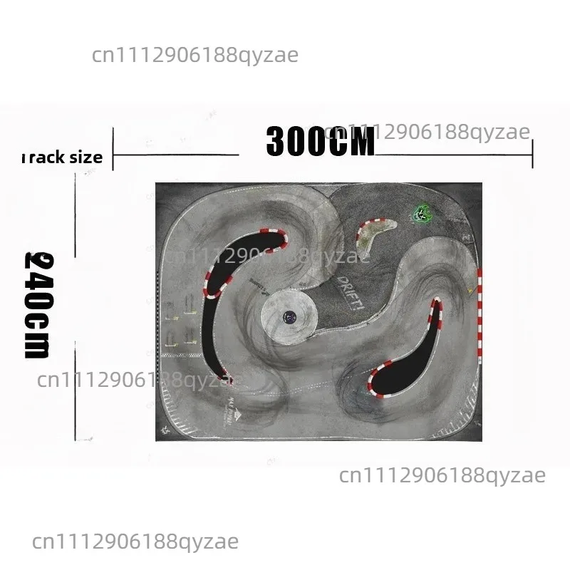 1/28 Scale RC Drift Racing Track - High Grip Simulation Carpet for Mosquito, GLD, DRZ Models & Hobbyists