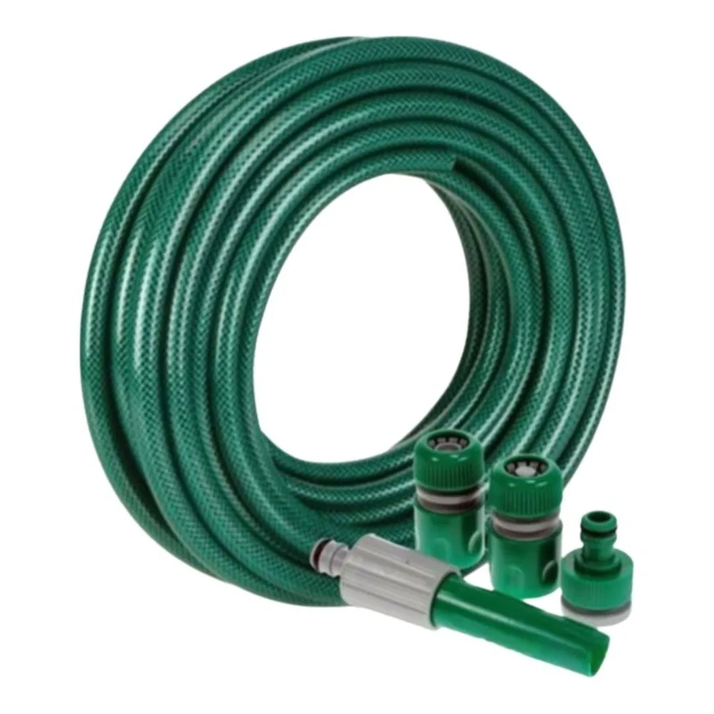 

5/10/15/20m Garden Hose Set with Nozzles Anti Crack Plastic Water Pipe Soft Flexible PVC Sprinkler Soaker Hose Washing Cars