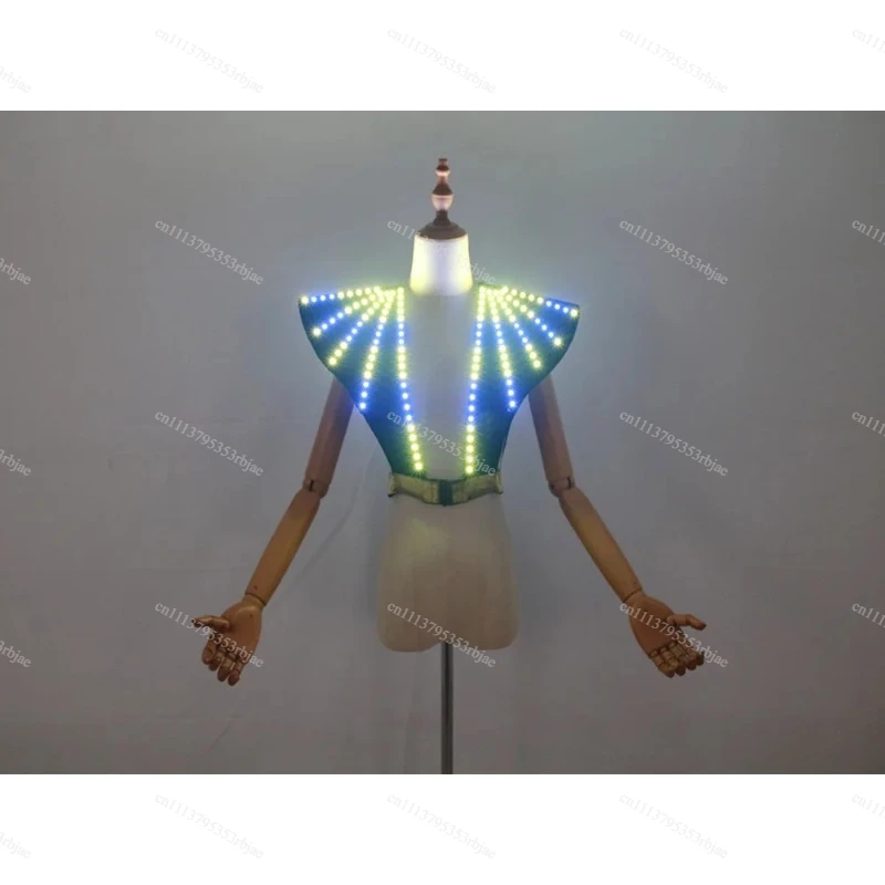 LED Women's Vest, Stage Gogo Performance Clothes, Annual Meeting KTV Fluorescent Atmosphere Clothes