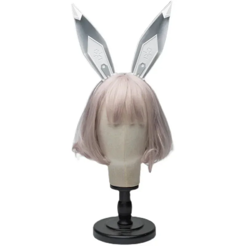 NewTop calidad NIKKE: la diosa de la victoria BLANC NOIR conejito Orejas de conejo diadema Cosplay peluca accesorios Halloween Carnaval20