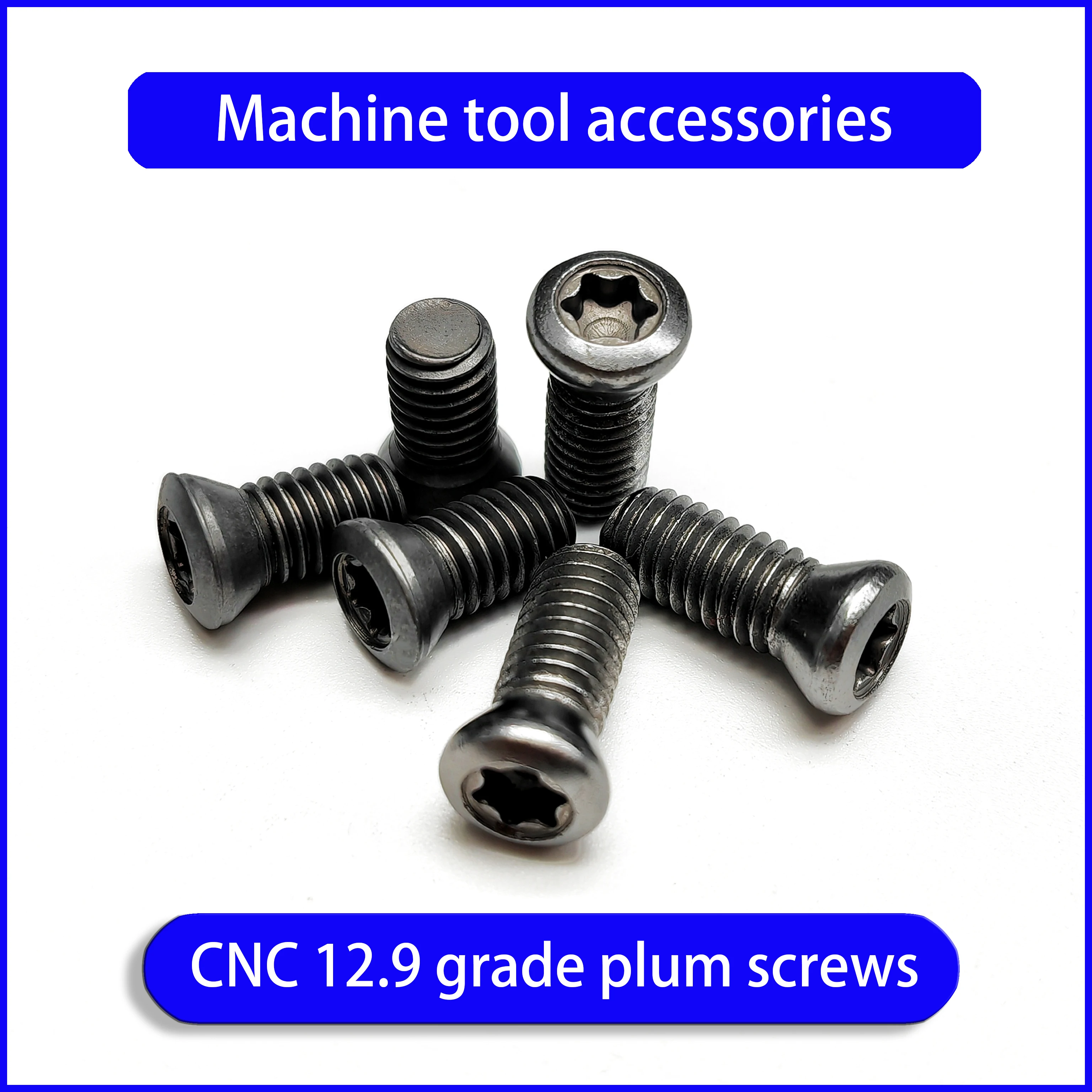 

CNC machine tool 12.9 level plum screws, M2 M2.5M3 M4 M5M6 Used for tool tool accessories such as tool head U drill