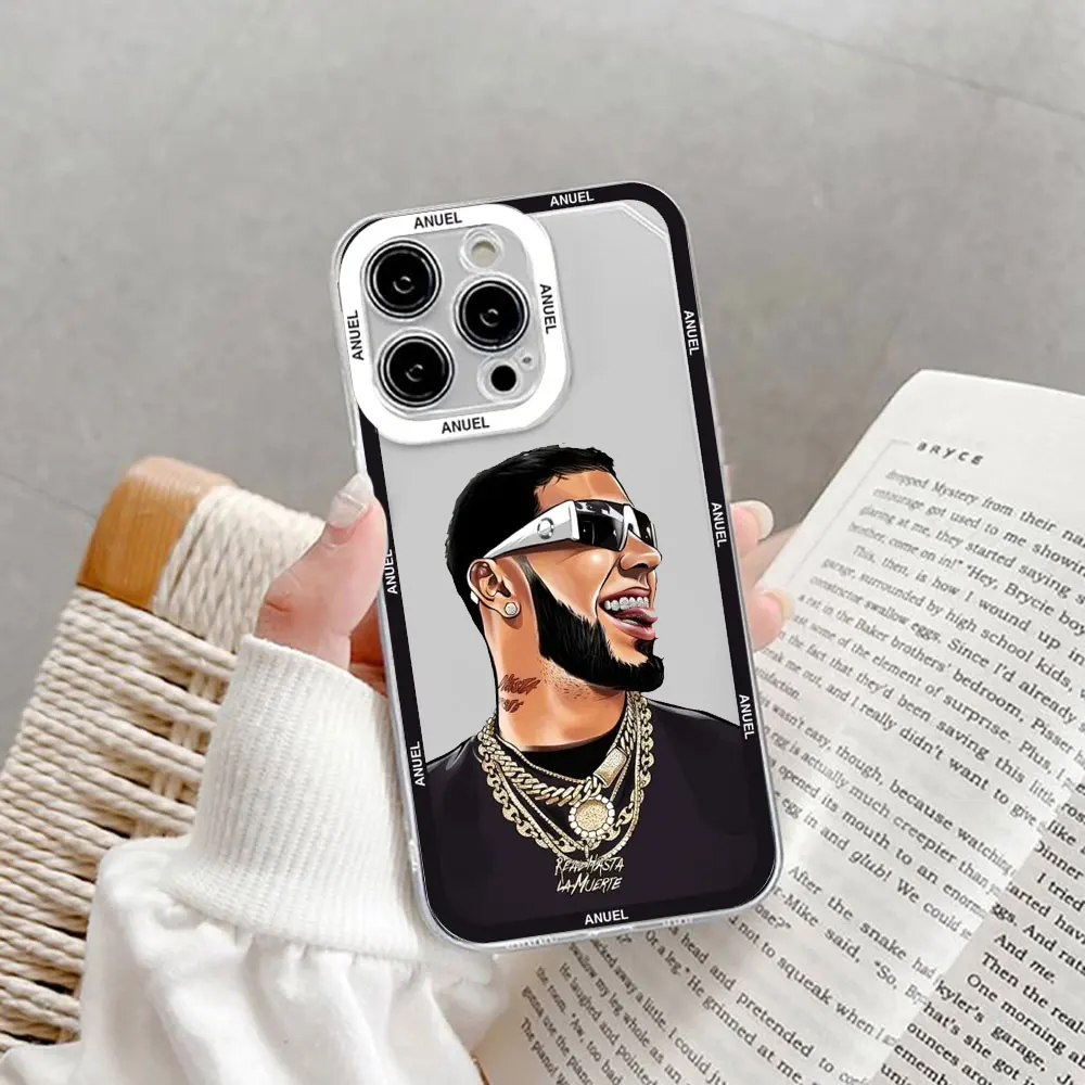 Anuel AA Real Hasta La Muerte Phone Case For iPhone 16 11 12 13 14 15 Pro Max Mini 7 8 Plus SE X XS 16E Shockproof Cover Fundas