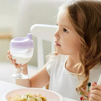 1pc Fun Party Cup for Kids,Cheerful Baby Wine Sippy Cup,Juice Milk Water Training…
