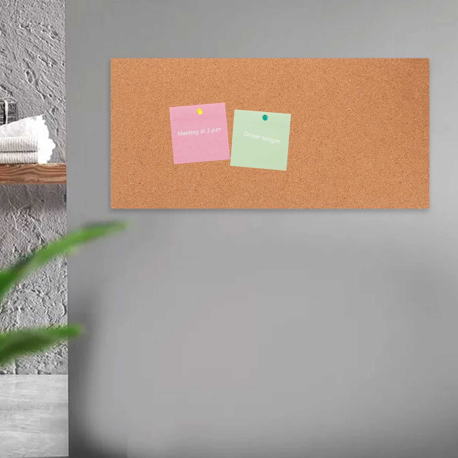 

Small Adhesion Cork Board Lightweight Blank Bulletin Board for Office Photo Message Notice Wall Large Cork Boards for Walls