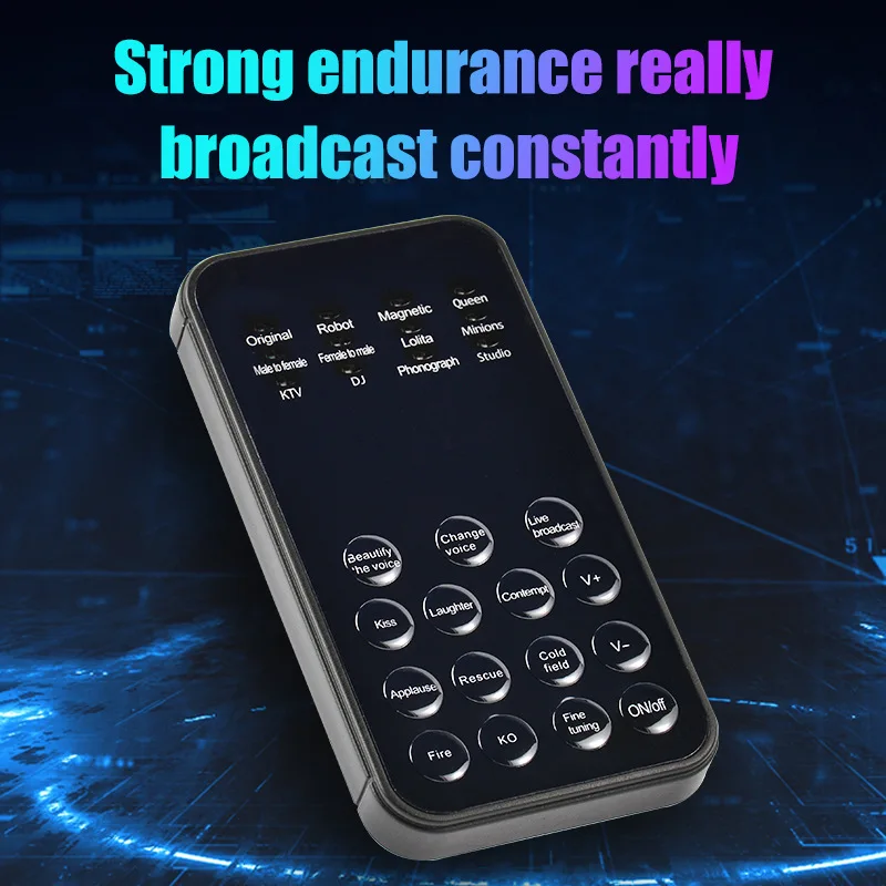 12 Voice Modes Changer Live Gaming Streaming for Phone PC Tablet Laptop Sound Changes Microphone Mini Portable Voice Modulator