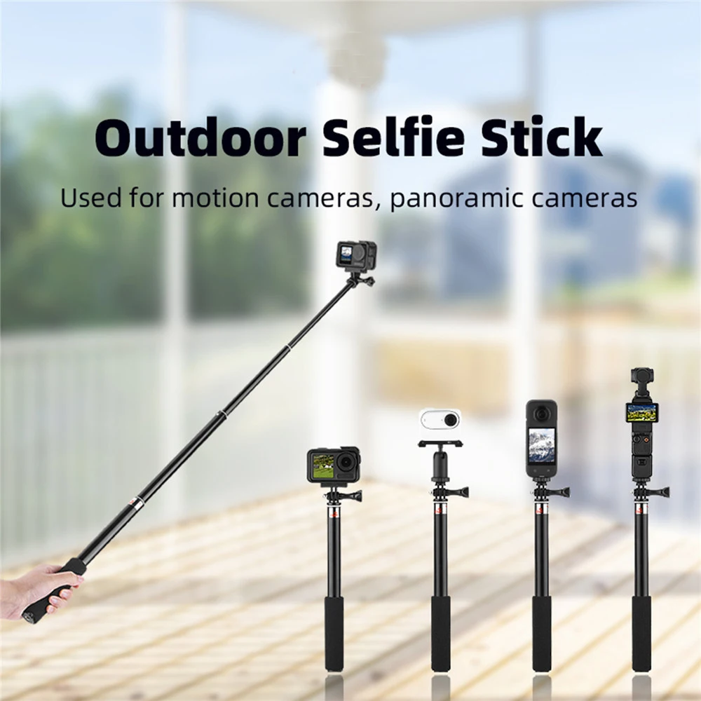 Extended Extension Selfie Stick Telescopic Selfie Poles Aluminum Alloy Selfie Stick Accessory