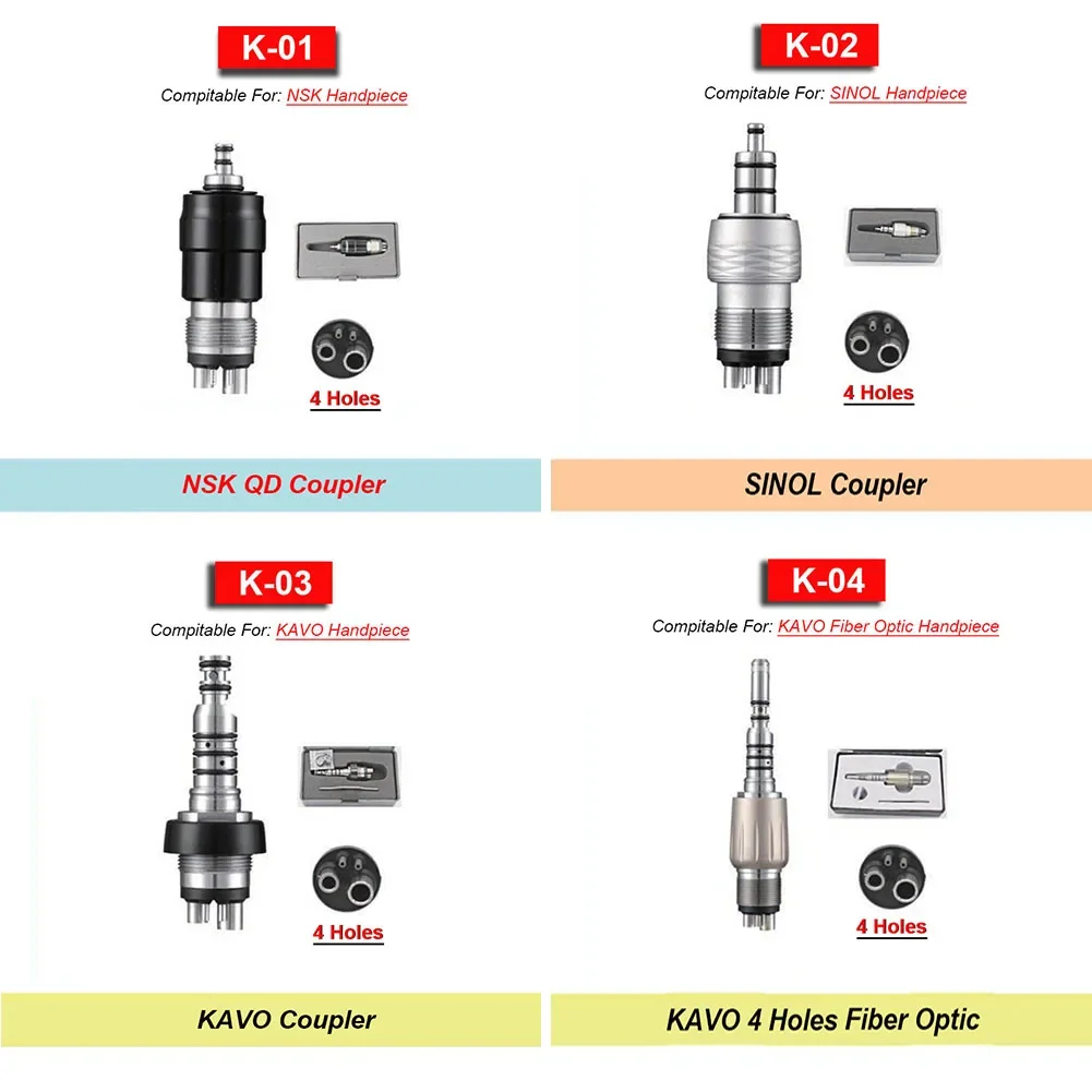 Najwyższej klasy Multiflex KV stomatologiczne szybkozłącze NSK KAVO Sirona szybka turbina złącze adaptera sprzęgła światłowodowego