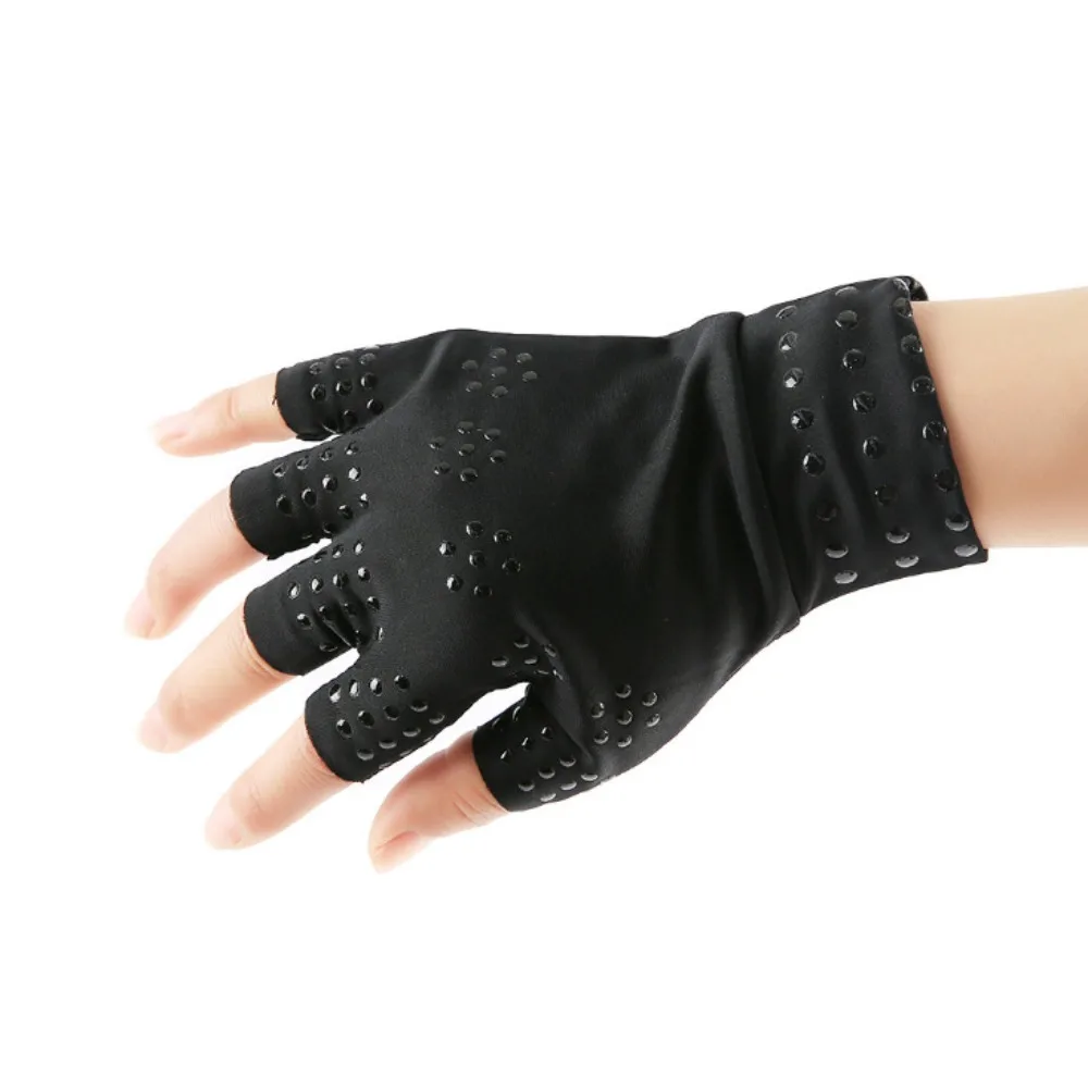 Fingerless Design Magnetic Gloves Magnetic Therapy Joint Pain Support Therapy Gloves Compression Fit Arthritis Gloves