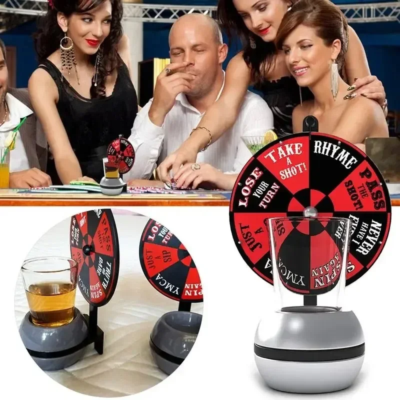 Creative Family Party Game Drink Turntable Games Bar Spin Tool  Arrow Funny Game Spin Lucky Wheel  Board Games for Adult