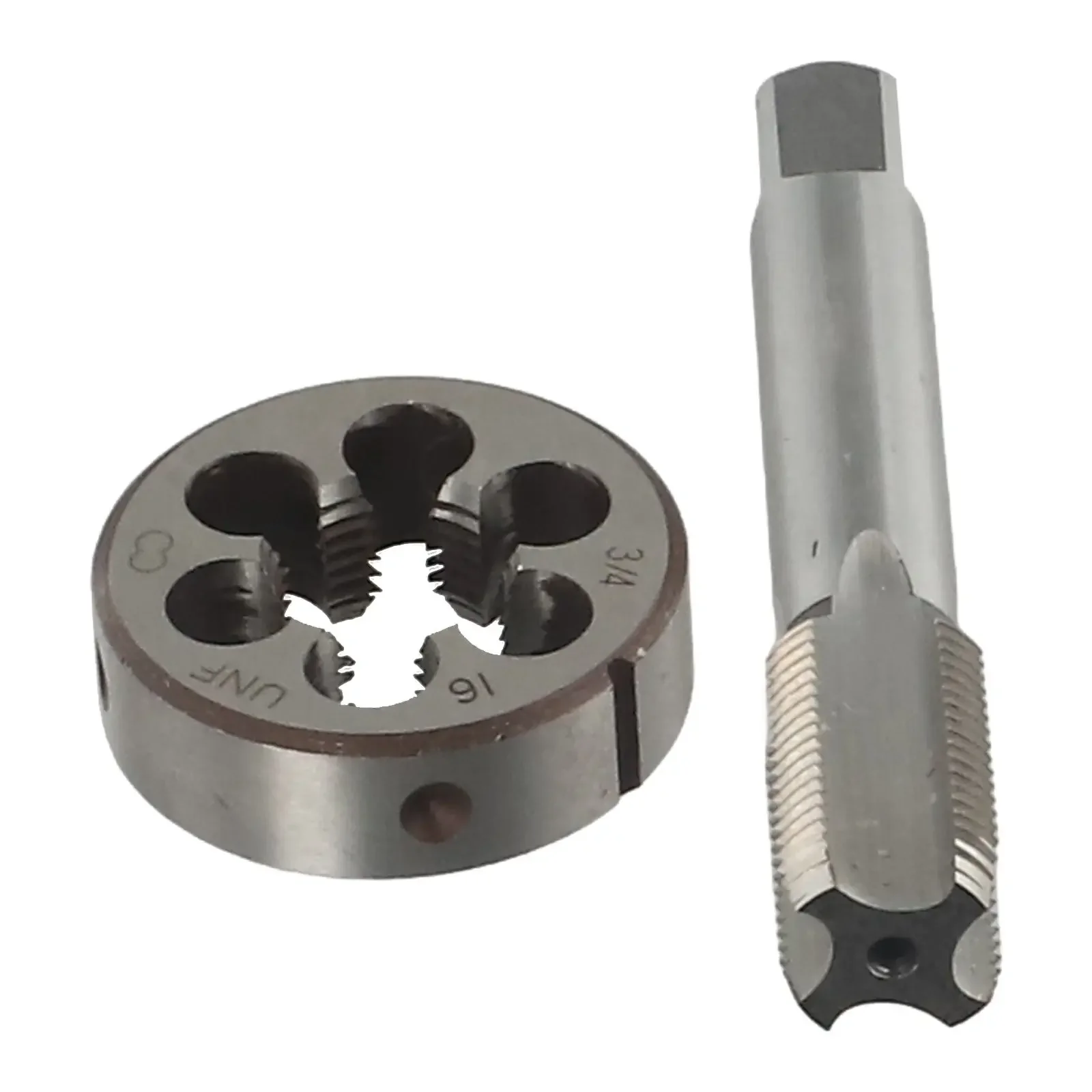 3/4-16 UNF Tap and Die Set HSS 1.58mm Pitch High-Speed Steel Threader for Metal and Plastic Right Hand 3/4 Inch TPI 16 Tool