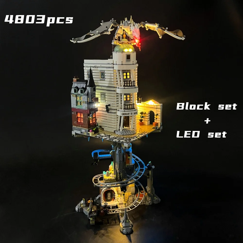 In Stock New 4803Pcs Magic World Bank Movie Model Moc Compatible 76417A Building Blocks Bricks Adults Toys Birthday Gifts