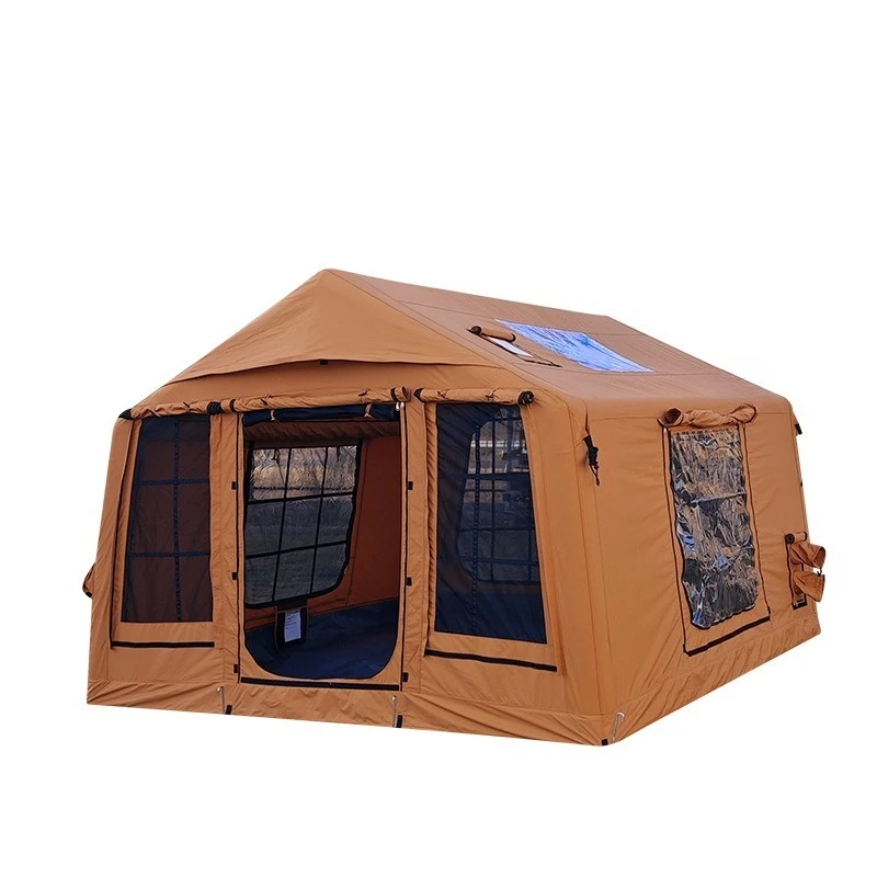 Outdoor camping tent 3-4 people automatic inflatable tent camping camp star tent cotton tent