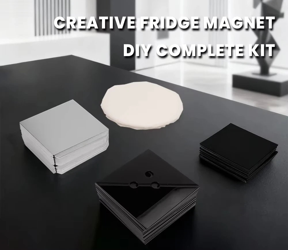 63.5*63.5mm/2.5*2.5inch Size Materials for Fridge Magnet Making Machine DIY Craft for Fridge Magnet