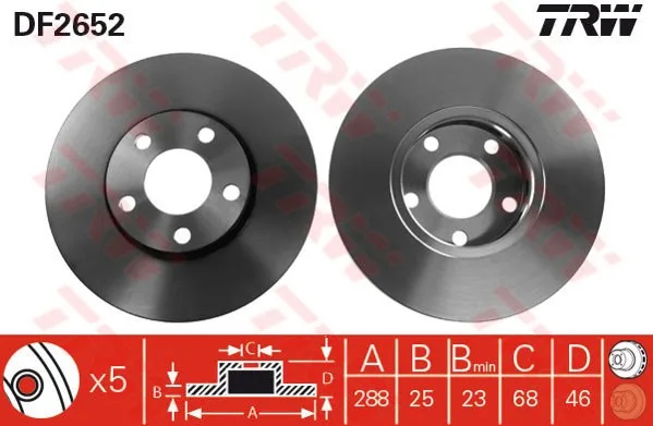 Store code: DF2652 internal DISK ON 05 PASSAT-A4-A6 1.9tdi 15