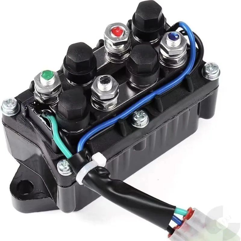 

Tiy 1pcs ATV Winch Solenoid Assembly Switch Relay Contactor 0409-066 Replacement For Arctic Cat Snowmobile Winch Kit 12V
