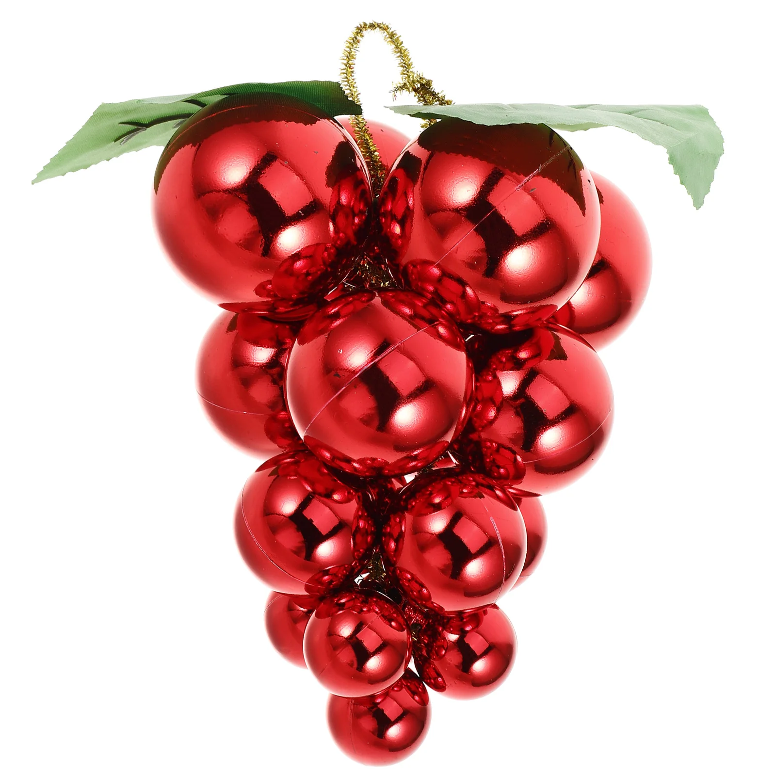 

Christmas Ball Decoration Tree Hanging Fake Fruits Artificial Grapes Mirror Surface Xmas Tree Grape Decor Festive Party DIY