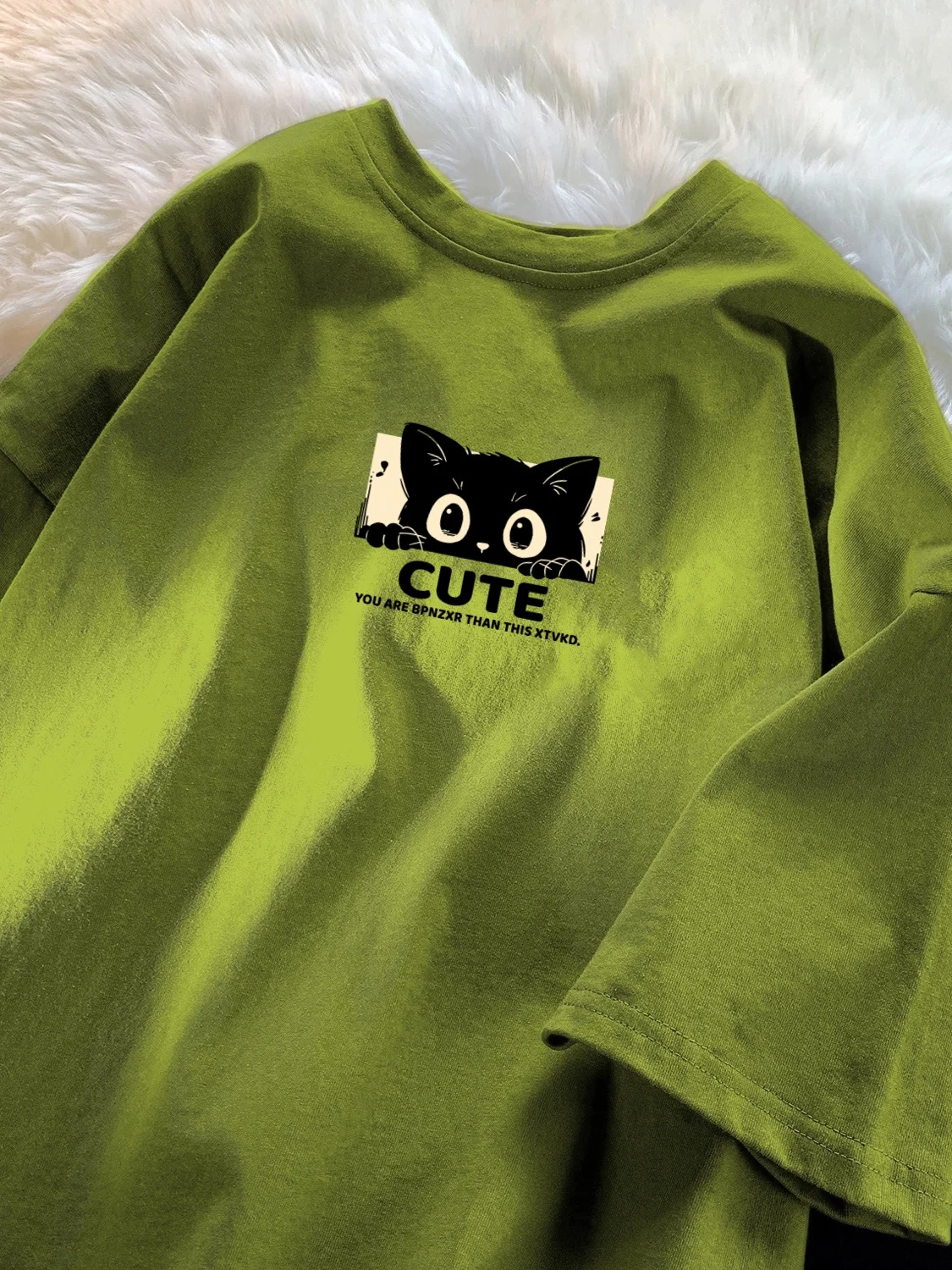 

Мужская футболка American Sle из чистого хлопка, повседневная, летняя, модная, с геометрическим принтом, свободного кроя