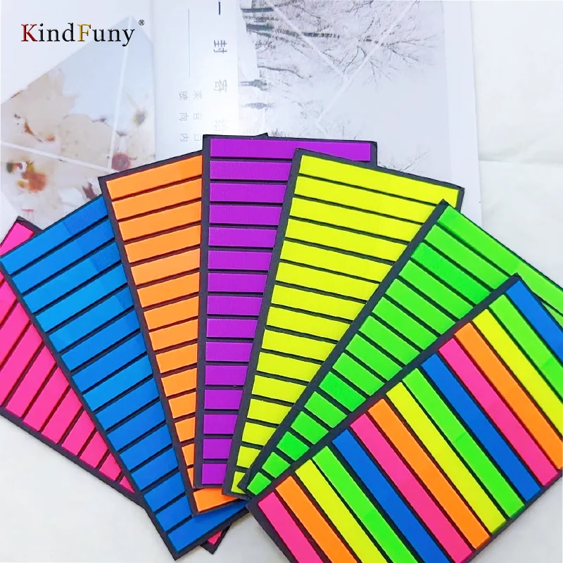 Kindfuny 300 Vellen Transparante Plaknotities Zelfklevende Bookmarkers Annotatie Leesboek Clear Tab Kawaii Schattig