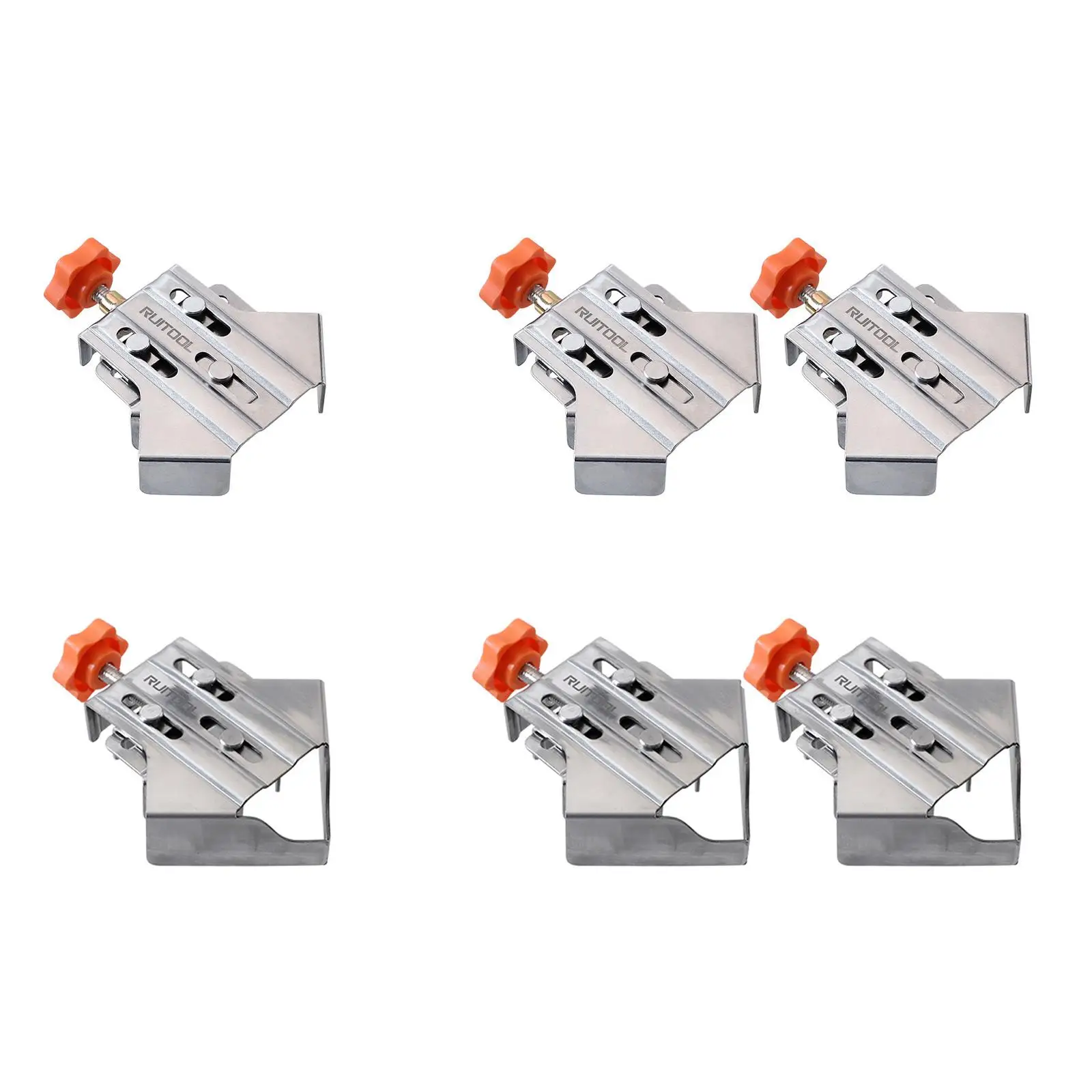 Woodworking Corner Clamp Adjustable Jaw Firm Clamping Angle Clip Fixer 90 Degree Right Angle Clamps for Carpenter Wood Tool