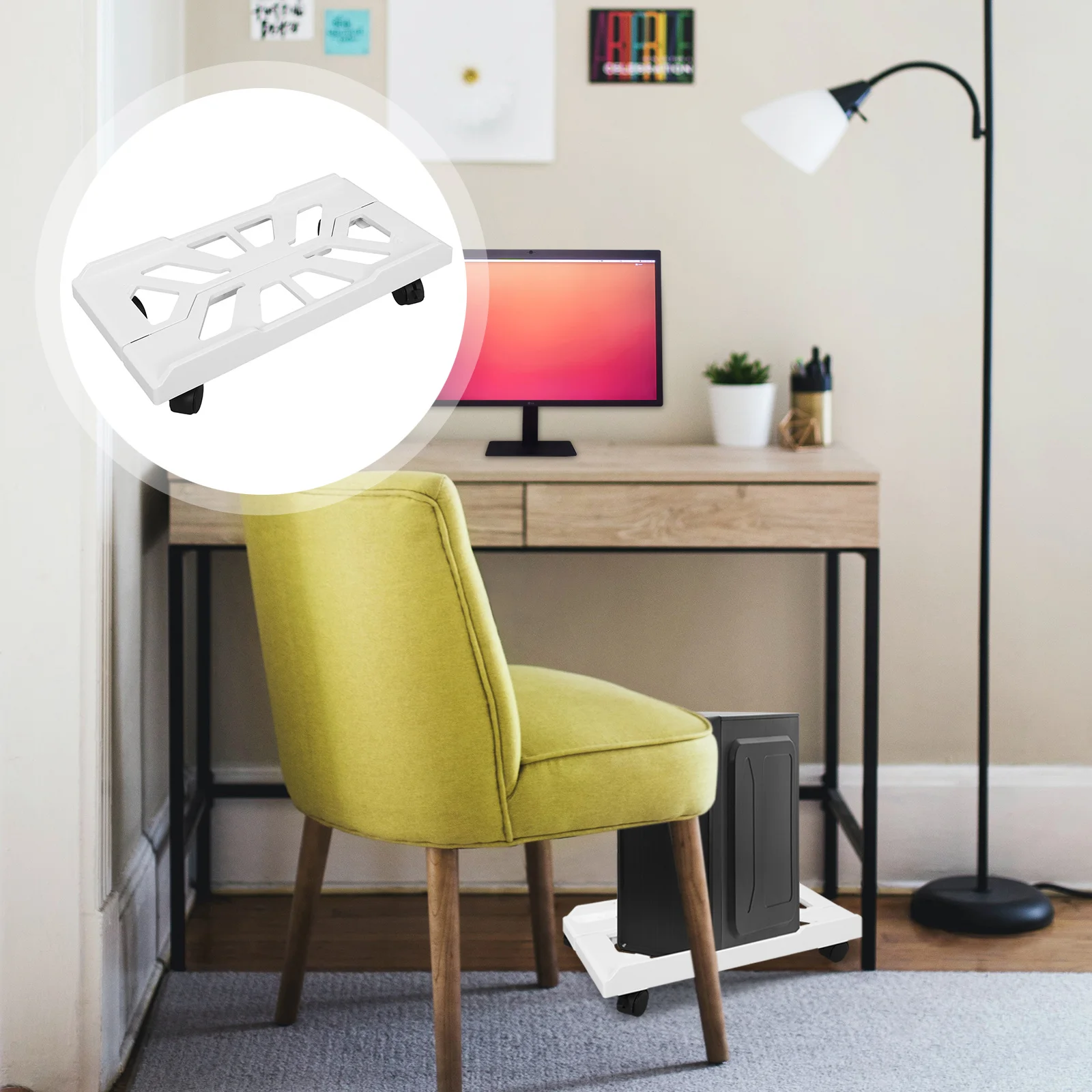 

Desktop Pc Tower Stand Adjustable Mobile Computer Holder Under Desk Pc Floor Stand Elevation Cooling Computer Case