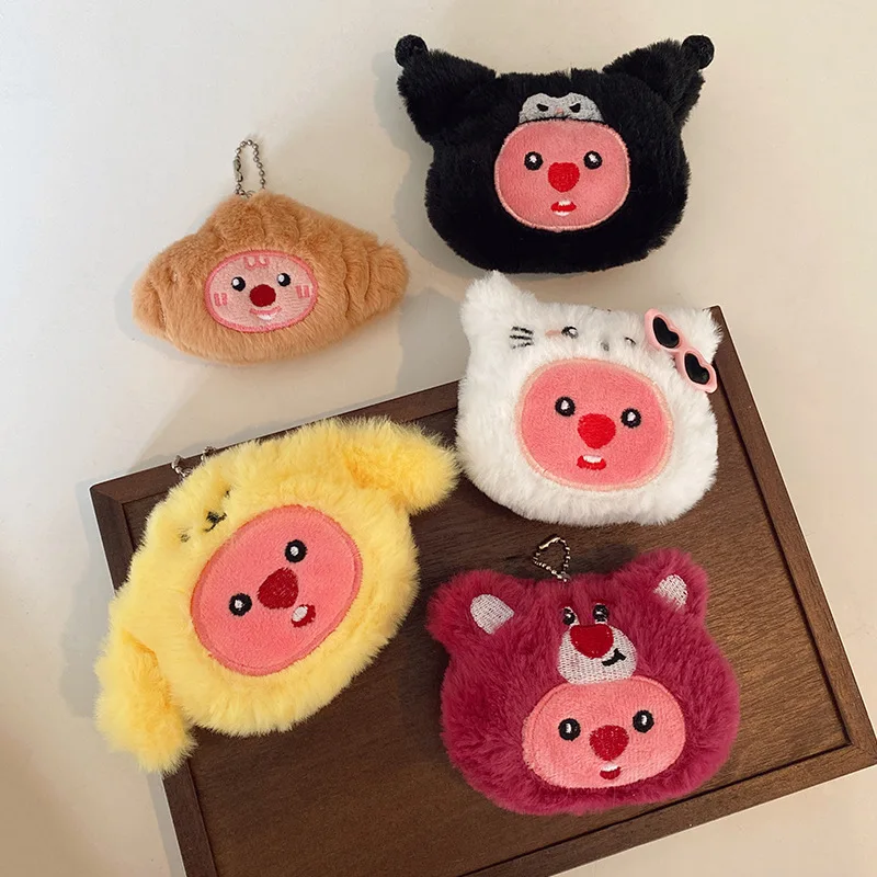 Kawaii Loopy Coin Purse Doll Bag Cute Cartoon Plush Pendant Storage Headphone Bag Cosplay Creative Gift Toy Anime Accessories