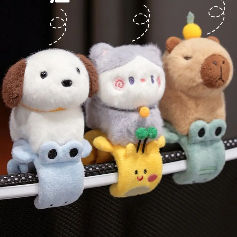 

25cm Cute Plush Capibala Cat Bracelet Cartoon Stuffed Dolls Capybara Doll Huggers Slap Toy Kids Gift