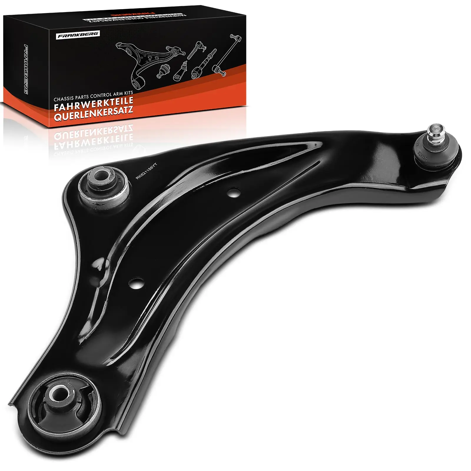 Frankberg 1x Draagarm Vooras Rechtsonder voor Nissan Juke F15 Leaf ZE0 2010-2019 545001KA0B 545001KA1B RK621156