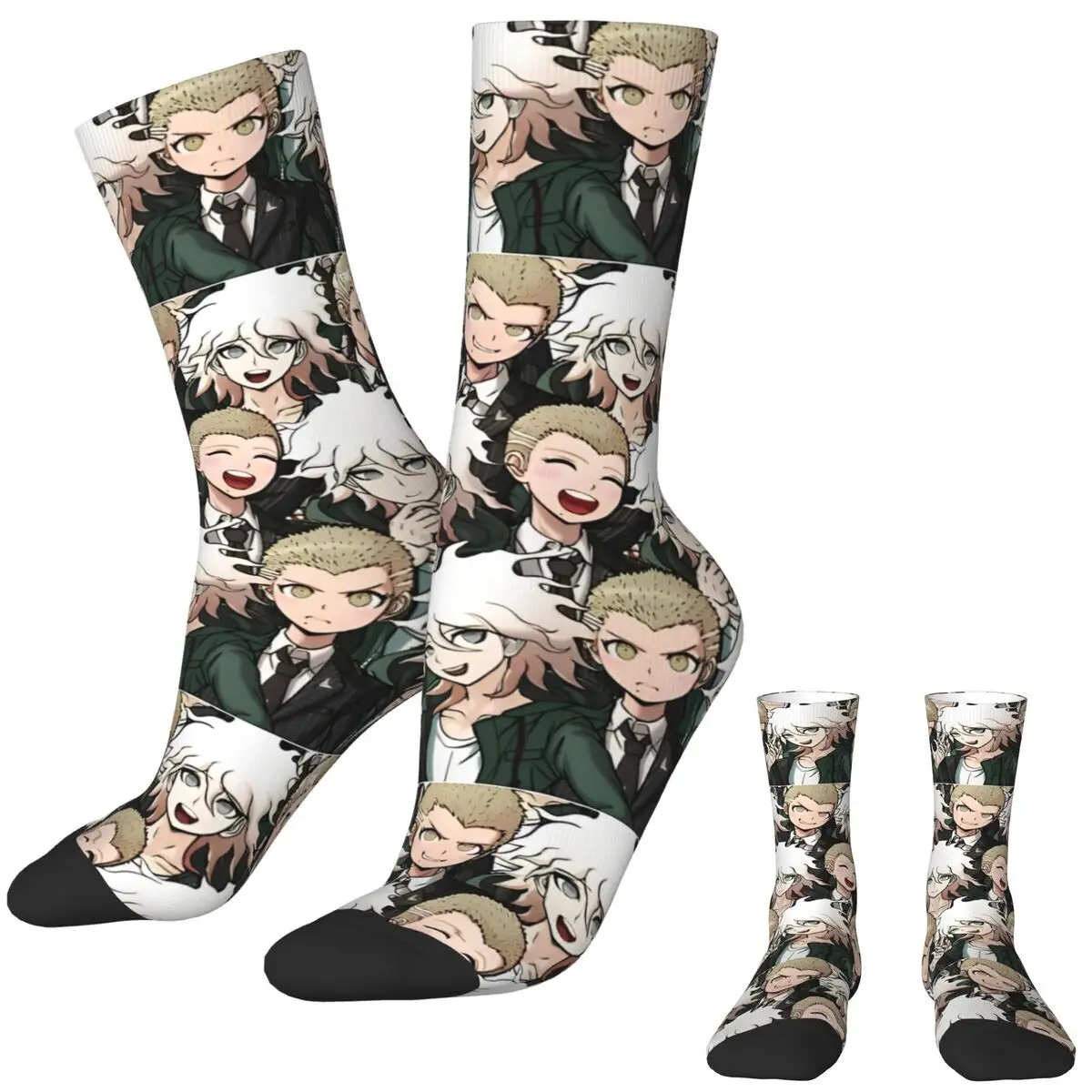 Nagito Komaeda Fuyuhiko Kuzuryu Socks Autumn Stockings Casual Men Soft Breathable Socks Design Running Sports Non-Slip Socks