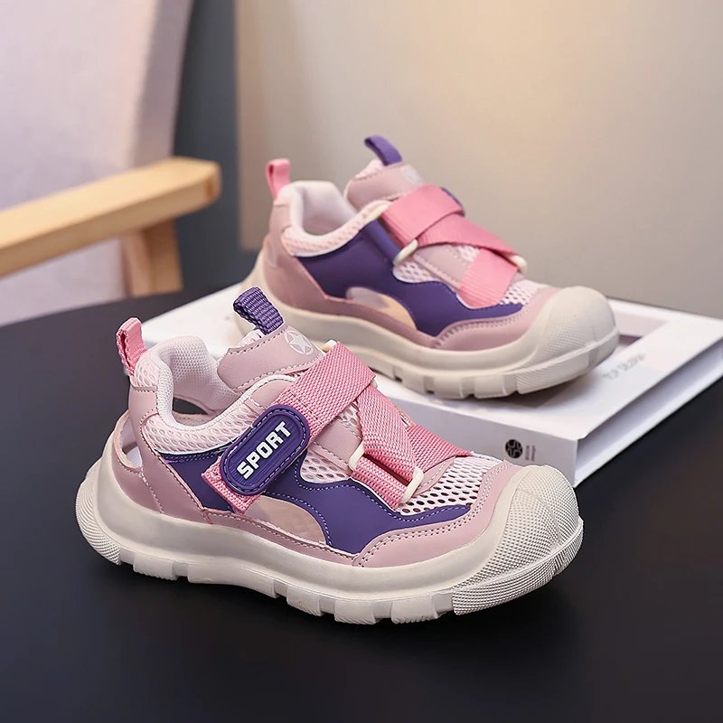 Unisex Kids Recycled Adventure Sandals 2026 New Summer Toddler Platform Mesh Sneakers Non-slip Versatile Outdoor Hiking Footwear