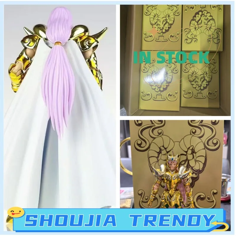 

CS Model Saint Seiya Myth Cloth EX Aries Mu With Shion Head Grand Pope Gold/24K/OCE Knights of the Zodiac Action Figure In Stock