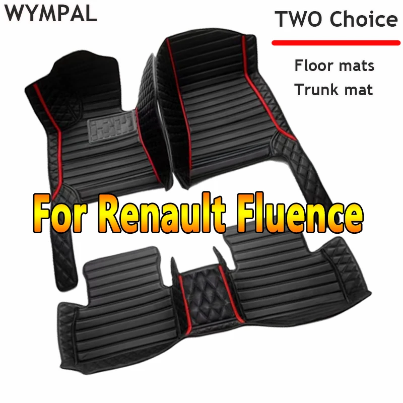 

Custom Automotive Car Floor Mats For Renault Fluence 2011 2012 2013 2014 2014 Luxury Leather Men Women Car Mats Full Coverage