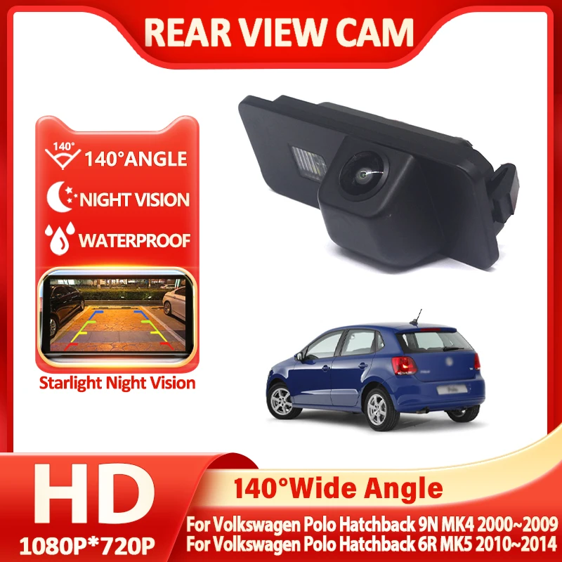

HD автомобильная камера заднего вида для парковки Volkswagen Polo Hatchback 9N MK4 2000 ~ 2009 для Volkswagen Polo Hatchback 6R MK5 2010 ~ 2014