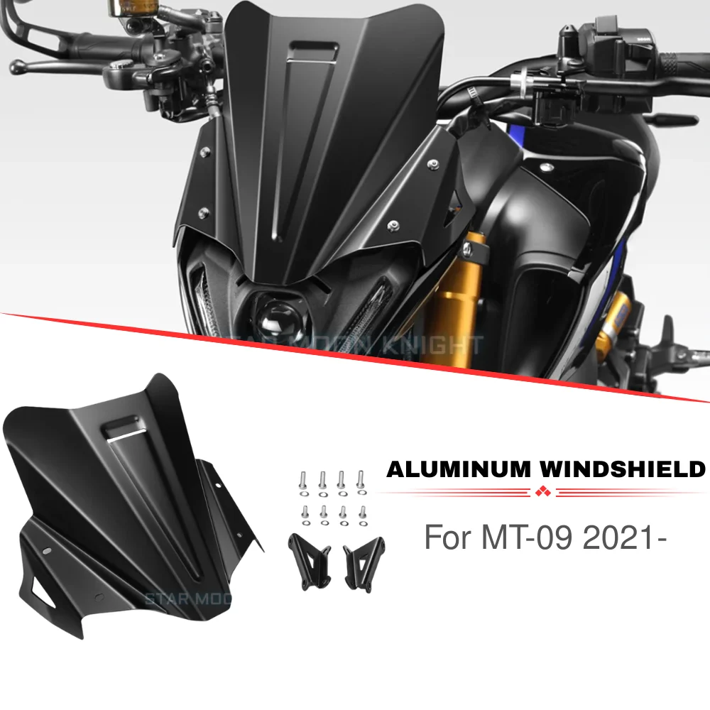 

Windshield Windscreen Flyscreen Wind Deflector For YAMAHA MT-09 MT09 MT 09 2021 2022 2023 Motorcycle Accessories Fairing Cover