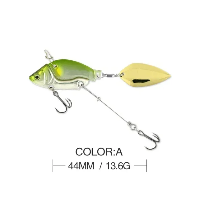 ZWICKE 13.6g 4.4cm Sinking Metal VIB Vibration Bait Spinner Spoon Fishing Lure Jig Trout Winter Fishing Hard Baits Tackle Pesca