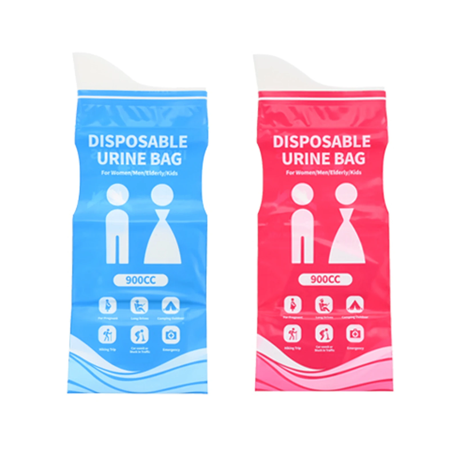 

16 Packs 900ML Disposable Portable Emergency Urinal Bags for Women Men for Travel Car Camping Road Trip Traffic Jam Pregnant Kid