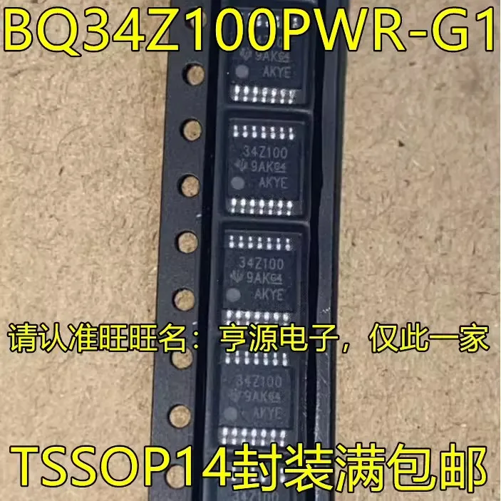 

10/PCS BQ34Z100PWR BQ34Z100PWR-G1 34Z100 TSSOP14 Battery Power Management New free shipping