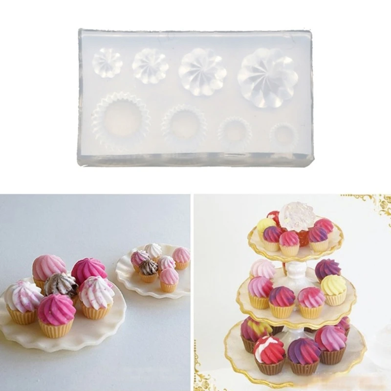 

Mini Cupcake Holder Molds DIY Jewelry Mould Epoxy Resin Mold Easy to Clean