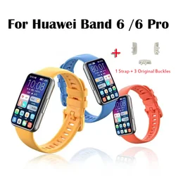 Сменный ремешок для Huawei Band 6, силиконовый ремешок для часов Honor Band 6, ремешок для Huawei Band 6 Pro, регулируемый браслет