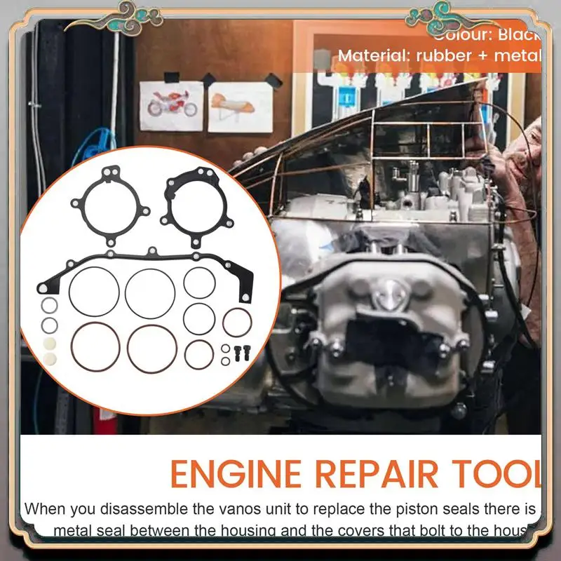 Reliable-For BMW Dual Vanos O-Ring Seal Repair Kit E36 E39 E46 E53 E60 E83 E85 M52tu M54 M56