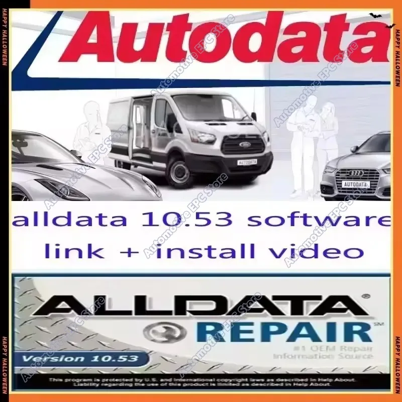 Newest ALLDATA 10.53 Software + Mitchell I On Demand 5 Auto Repair ALLDATA Software All Data Car Software with Wiring Diagram