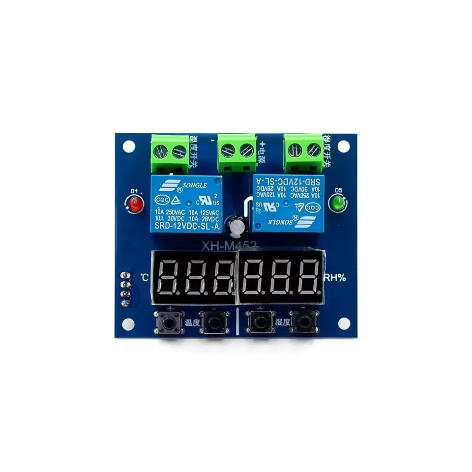 XH M452 Temperature Humidity Controller Module Dual Output High Precision Automatic Thermostat Humidistat for Greenhouse