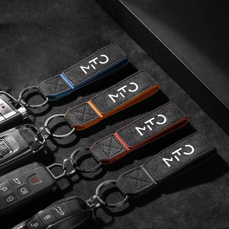 High-Grade Leather Car KeyChain 360 Degree Rotating Horseshoe Key Rings For alfa romeo mito Fashion KeyChain Auto Accessory