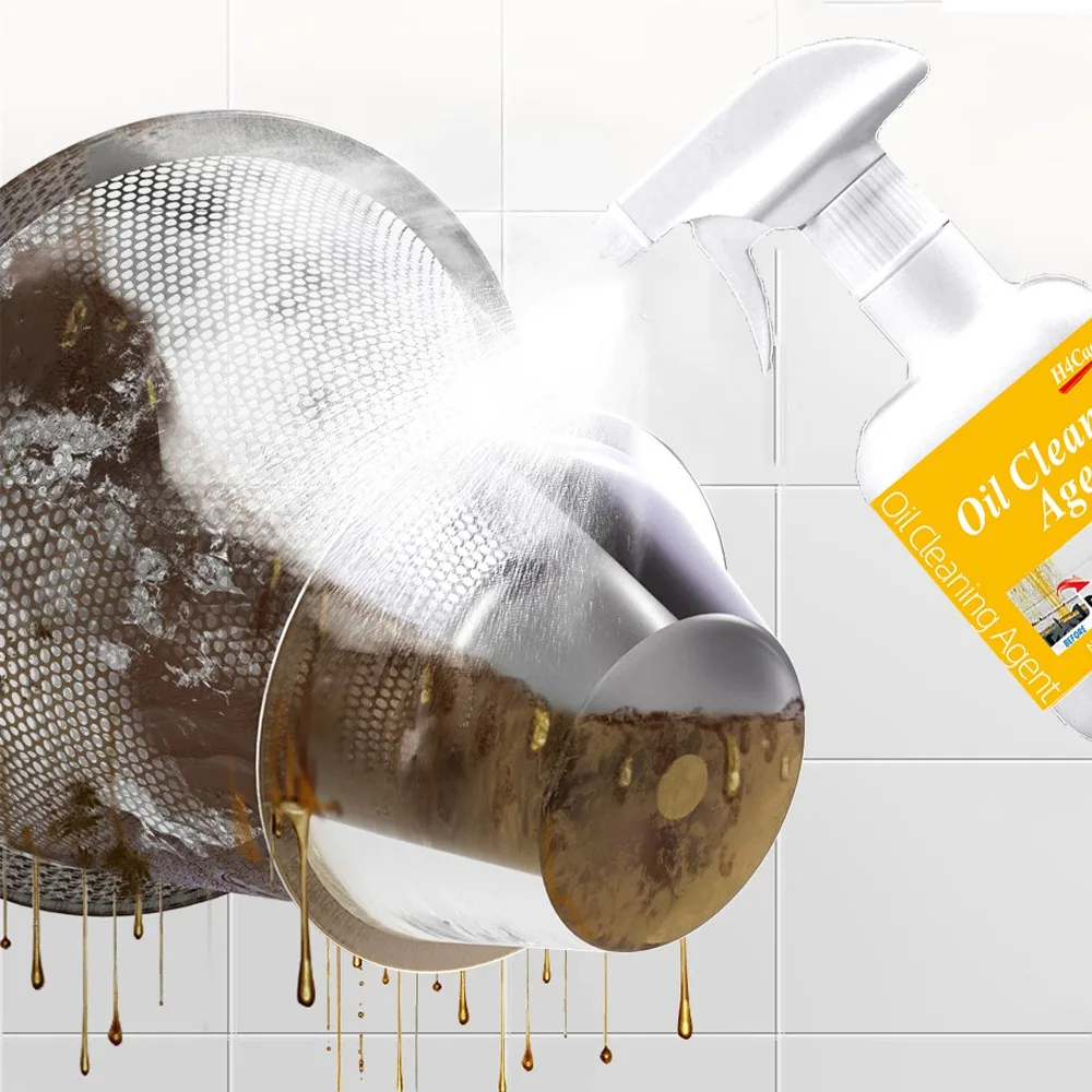 Heavy Oil Cleaner Powerful Kitchen Oil Stain Degreaser Oil Stains Remover Cleaning Grills Ovens Home Cooktop Cleaning Spray